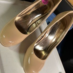 Patent leather pumps